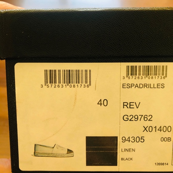 🔥SOLD🔥Chanel Espadrilles NIB Fabric Denim Linen - Picture 8 of 8